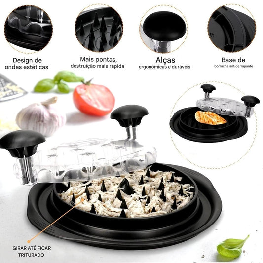 Desfiador e Triturador Manual de Carnes e Alimentos